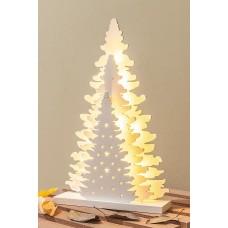 Led Işıklı Üçlü Çam Yılbaşı Dekoru